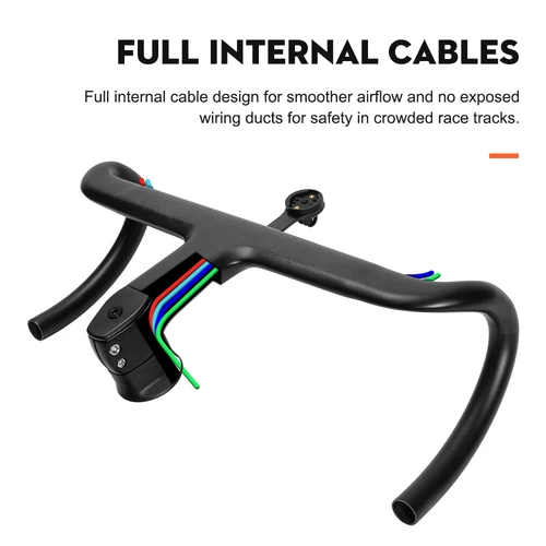 Manillar de carbono TOSEEK, manillar de carbono para carretera, barra de caída T800, manillar integrado de carbono Di2, accesorios para bicicleta, barra de caída de carbono