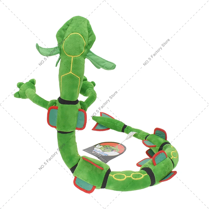 Anime pokemon kawaii brilhante rayquaza boneca de pelúcia boneco de brinquedo de pelúcia qualidade peluche animais de pelúcia ótimo presente de