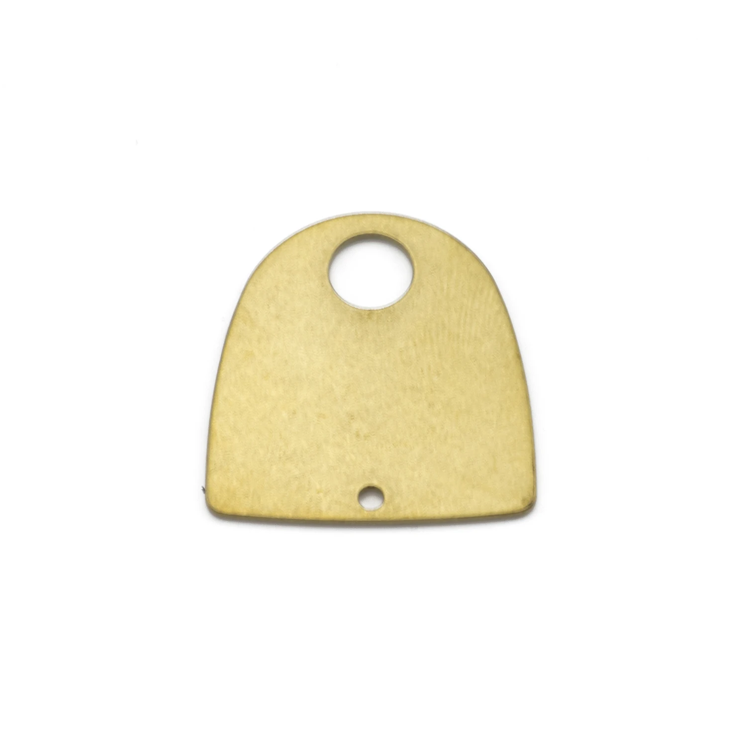 10Pcs Raw Brass Half Round Trapezoid Charms Connectors 2 Holes Pendant Diy For Earrings Jewelry Bracelet Making Supplies