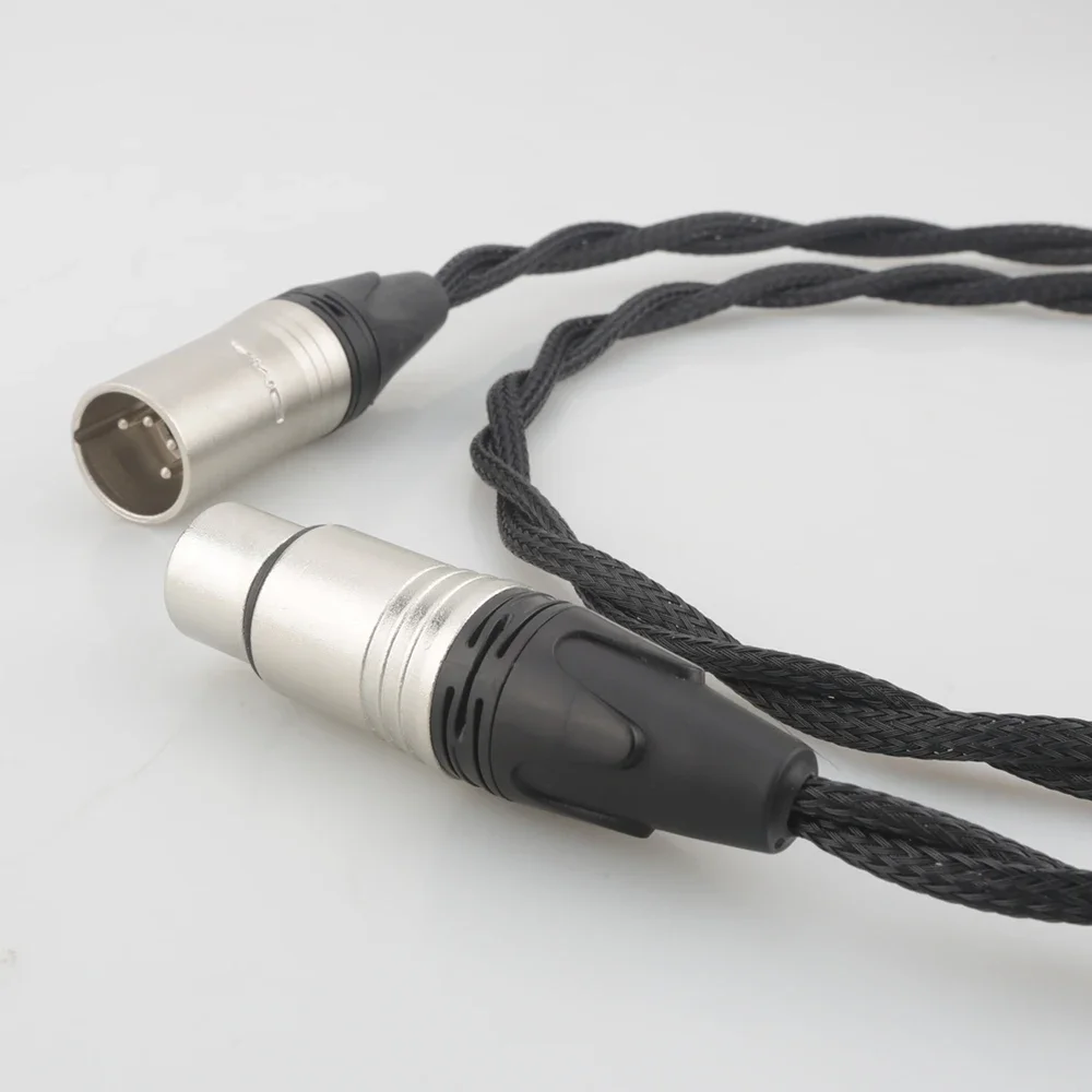 Audiocrast 4-Pin XLR (Balance) Male to 4-Pin XLR (Balance) Female Extension Cable, Headphone Extension Cable, Audio Cable Jack