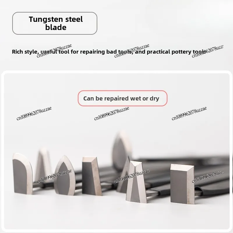 Steel Knife Trimming Tool, Billet Knife Eight-piece Set, Clay Plastic Trimming Knife, Wear-resistant Superhard Alloy Set Tool