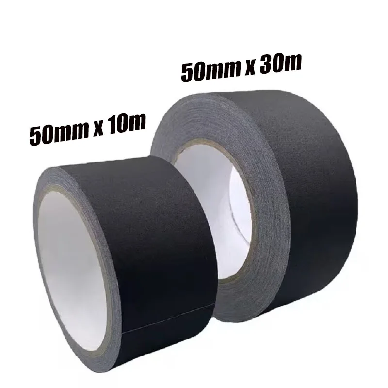 Taśma Gaffer Tape Easy Tear Heavy Duty Matte Black Cotton Cloth Tape Grip For Photography Book Repair Filming Backdrop Stage Cable