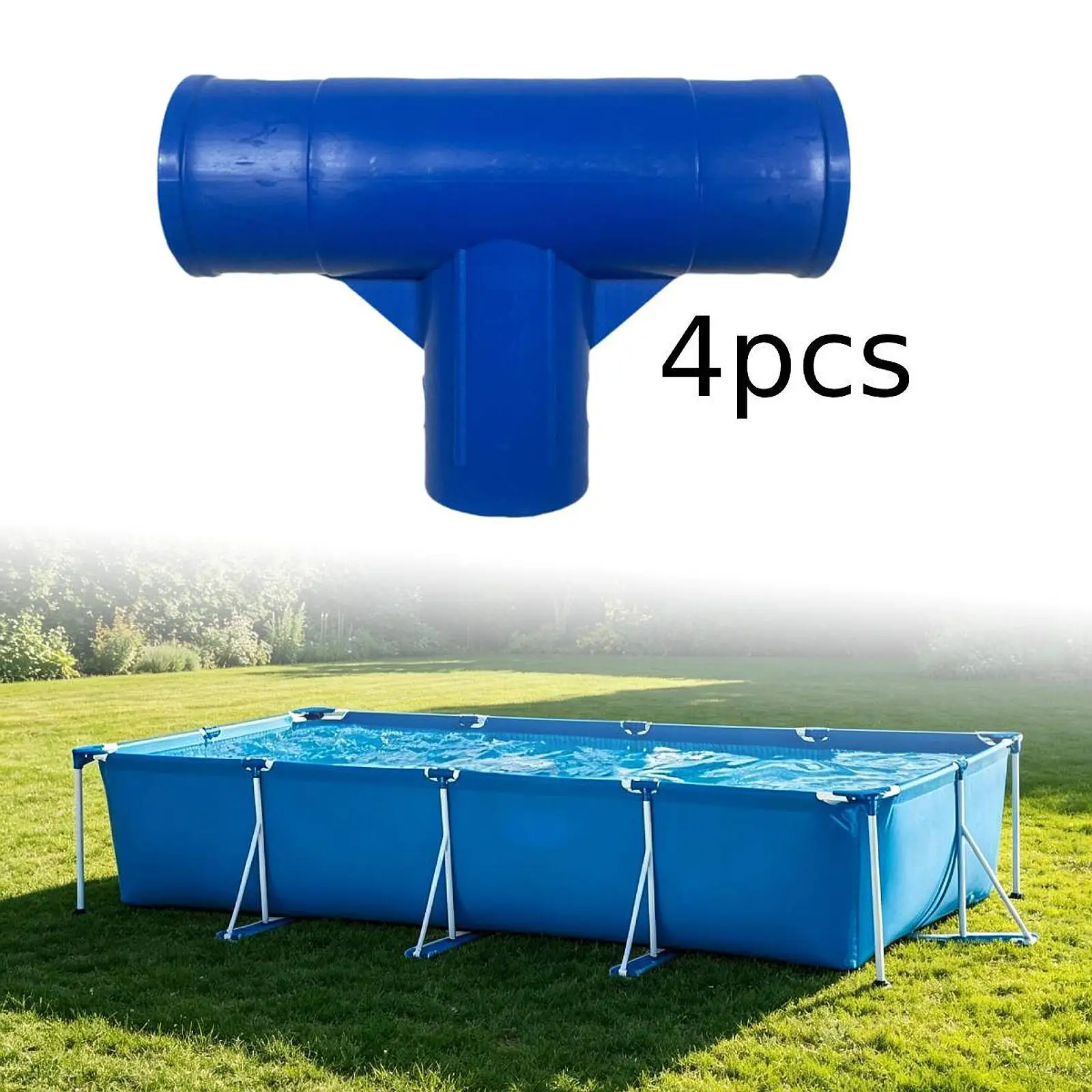 Swimming Pool Frame Connector Adapter T Joint 28273 Repair Support for Rectangle Frame Pool Accessory Home Equipment