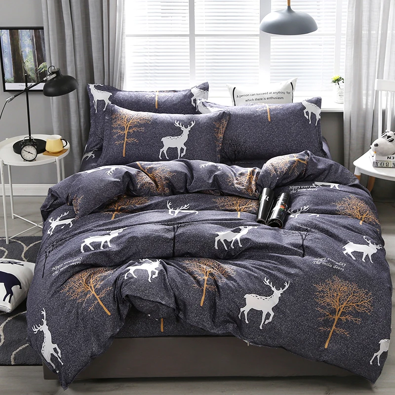 

4-piece bedding set comforter set Soft and comfortable for be suited to four seasons Suitable for the room dormitory