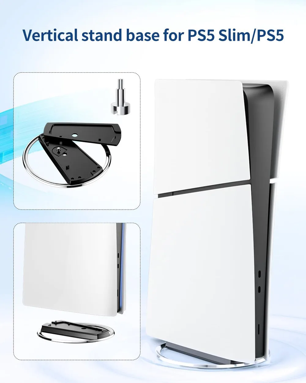 Metal Vertical Cooling Stand For Playstation PS5/Slim/Pro Console Anti-Slip Bracket Base Holder For PS5 Accessories