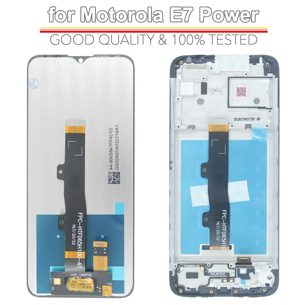 For Motorola Moto E7 Power LCD Display Touch Screen Digitizer Assembly Replacement for Motorola Moto E7 Power Mobile Phone