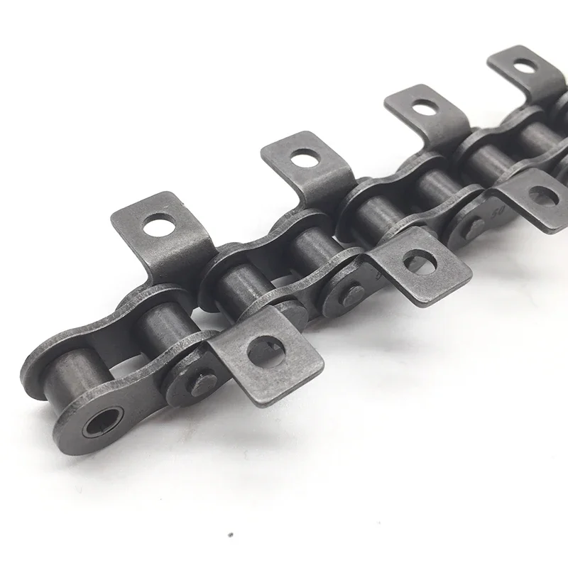 06B,08B,10A,1.5M Length High Quality Drive Roller Chain Machine Transmission Conveyor Chain With Single Double Hole  Attachment