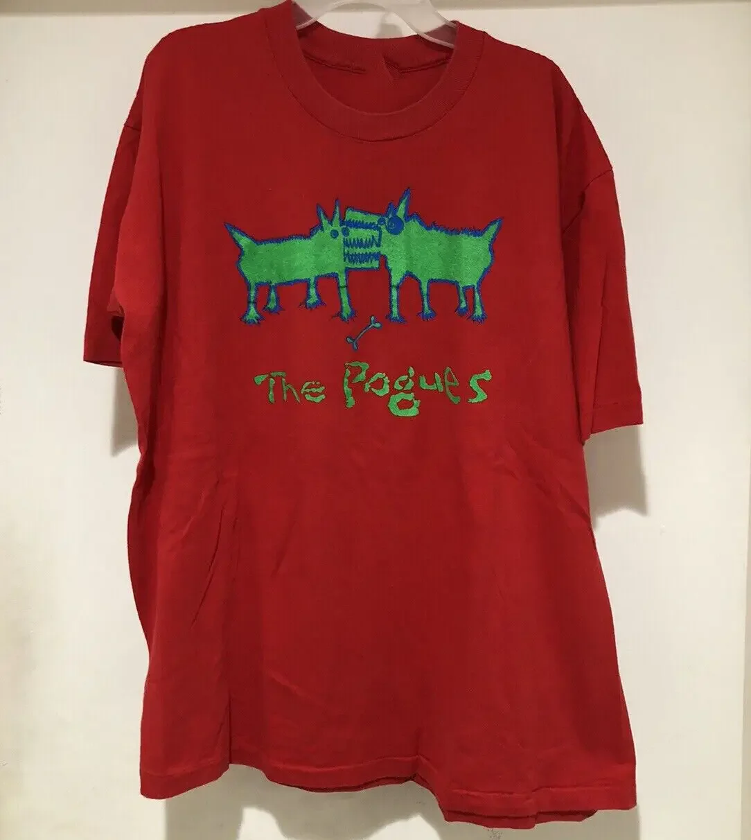 90s Style The Pogues Rough Rough Shane MacGowan Shirt Red Unisex S-5XL CC4492 long or short sleeves