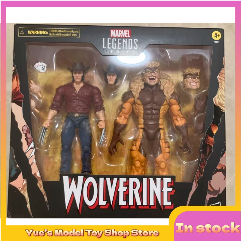 

【In Stock】 Wolverine Sabretooth Tiger 50th Anniversary Cowboy Logan Duo Set Action Figure Animation Model Toy Collection Gift
