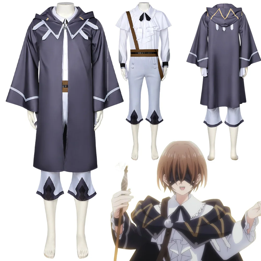 

Anime Sorcerer Kunon Can See Kunon Gurion Cosplay Costume Fantasia Clothing Adult Men Women Roleplay Halloween Party Suits