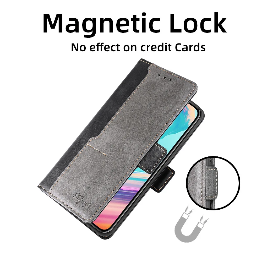 Brieftaschen-Handyhülle aus PU-Leder für VIVO IQOO 12 9 8 7 Neo 9 Pro Z9 Z9x Z8 Z7 Z7x Z6 Z5 Z3 Flip Cover Kartenhalter Schutzhülle – Detail 4