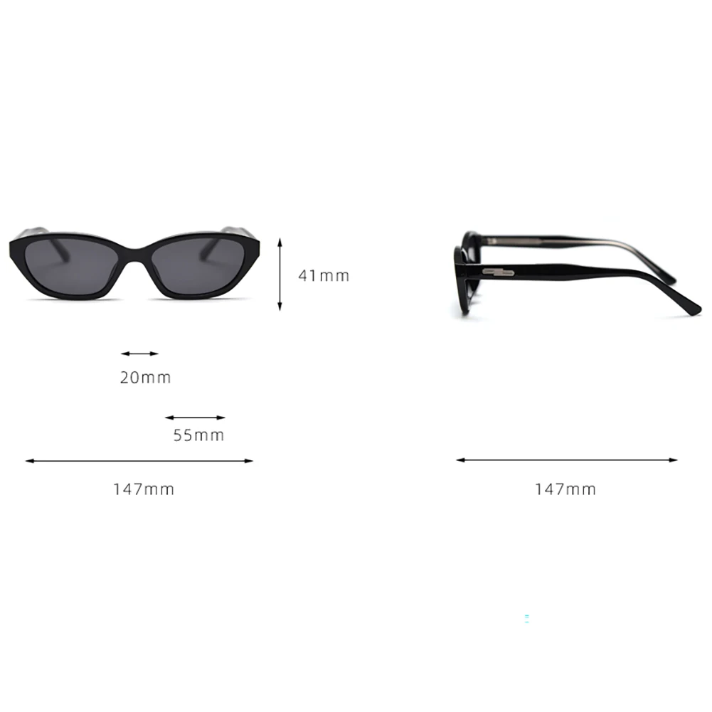 Peekaboo unisex cat eye sunglasses for women trendy TR90 polarized sun glasses for men acetate female uv400 black leopard 2025