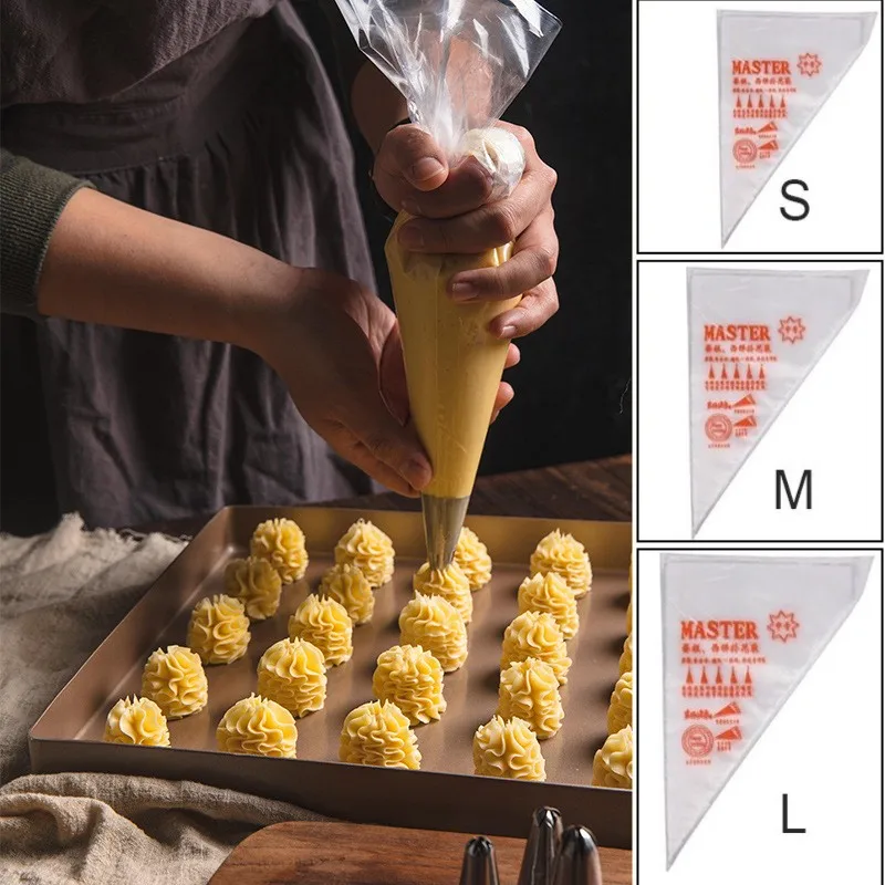20/100Pcs Pipe Tool Disposable Pastry Bag Cake Cream Decoration Cupcake Pastry Baking Tool Food Preparation Bag Cake Decoration