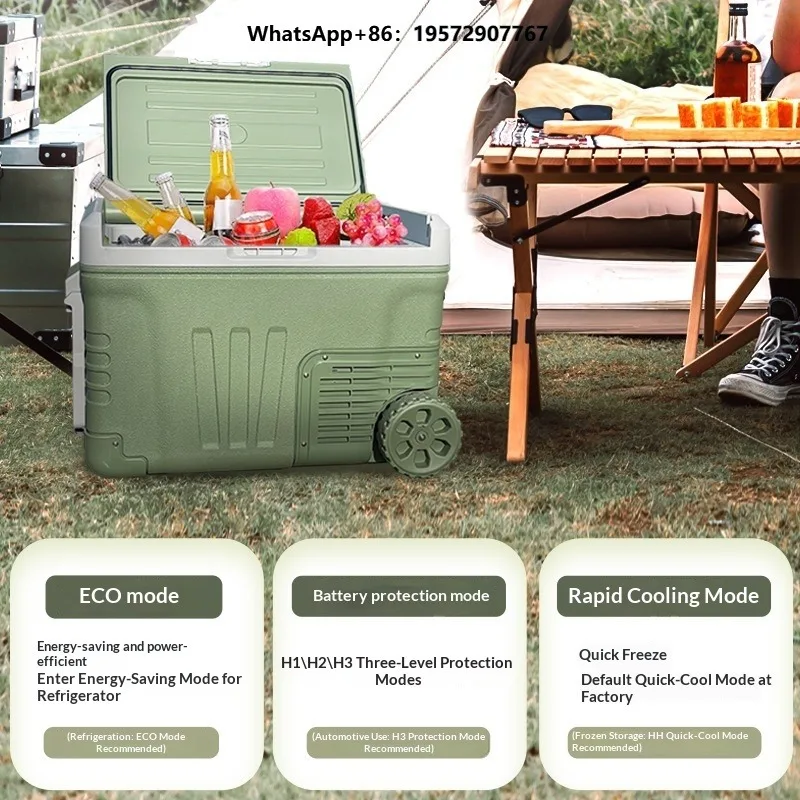 Car Refrigerator Compressor Cooling Dual-use Trucks Homes 12v24v220v Adjustable Temperature -20C 20C Freezer Outdoor