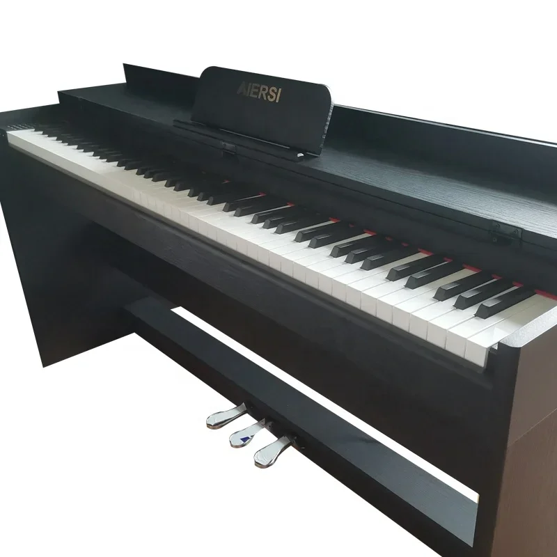 Vertical Design Floor Piano Original Professional Keyboard Instruments Black/White Wood Grain Digital Piano 88 Weighted Keys