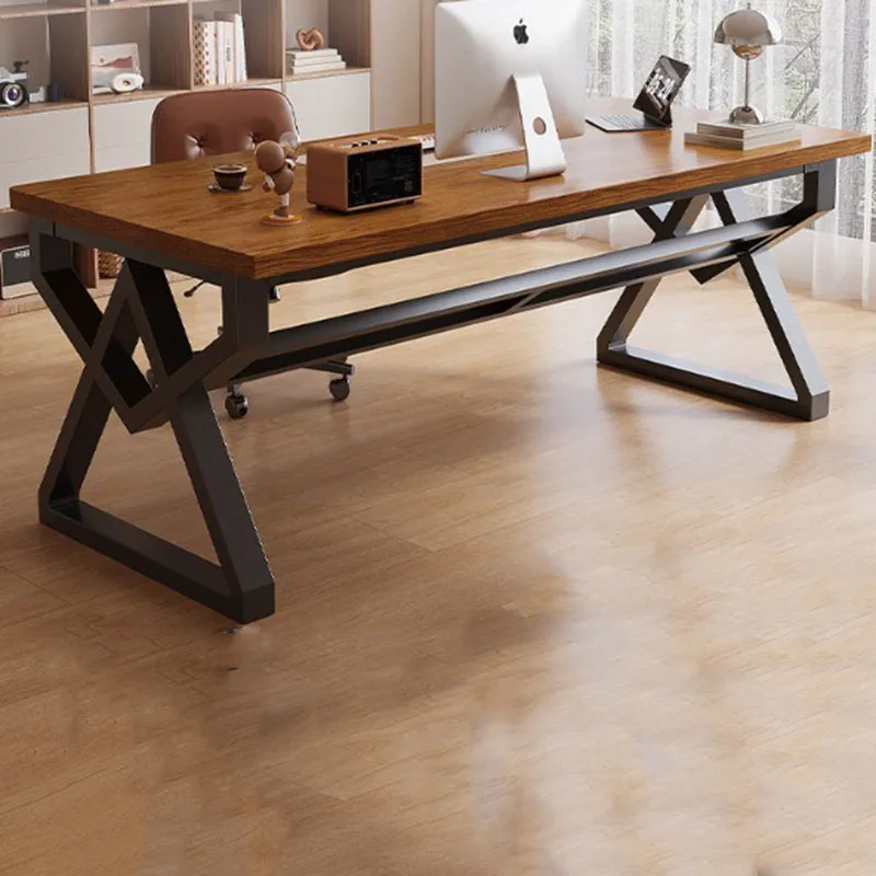 Wooden Big Size Office Desk Events Salon Design Luxury European Office Desk Space Saving Mesa Ordenador Lounge Suite Furniture