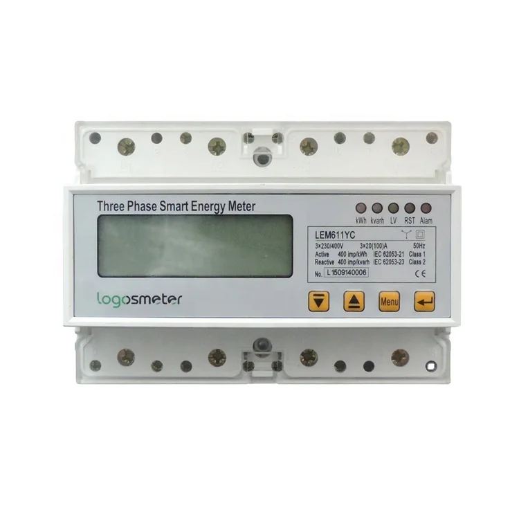 Three Phase remote control 4 tariffs  Modbus smart digital electronic energy meter LEM611YC