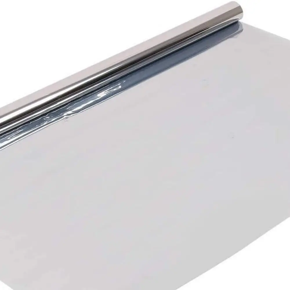 

Серебряная односторонняя зеркальная оконная пленка 30 x 25 футов для жилого и коммерческого использования