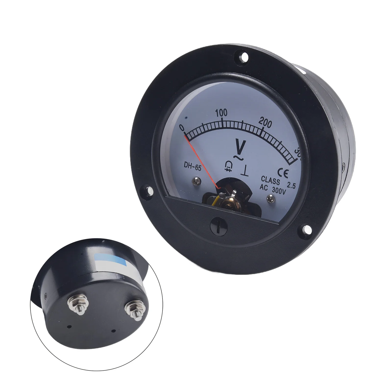 DH-65 Pointer Type AC Ammeter Analog Ammeter Round Panel Meter Voltage Meter Pointer Type AC Ammeter Instrument Parts