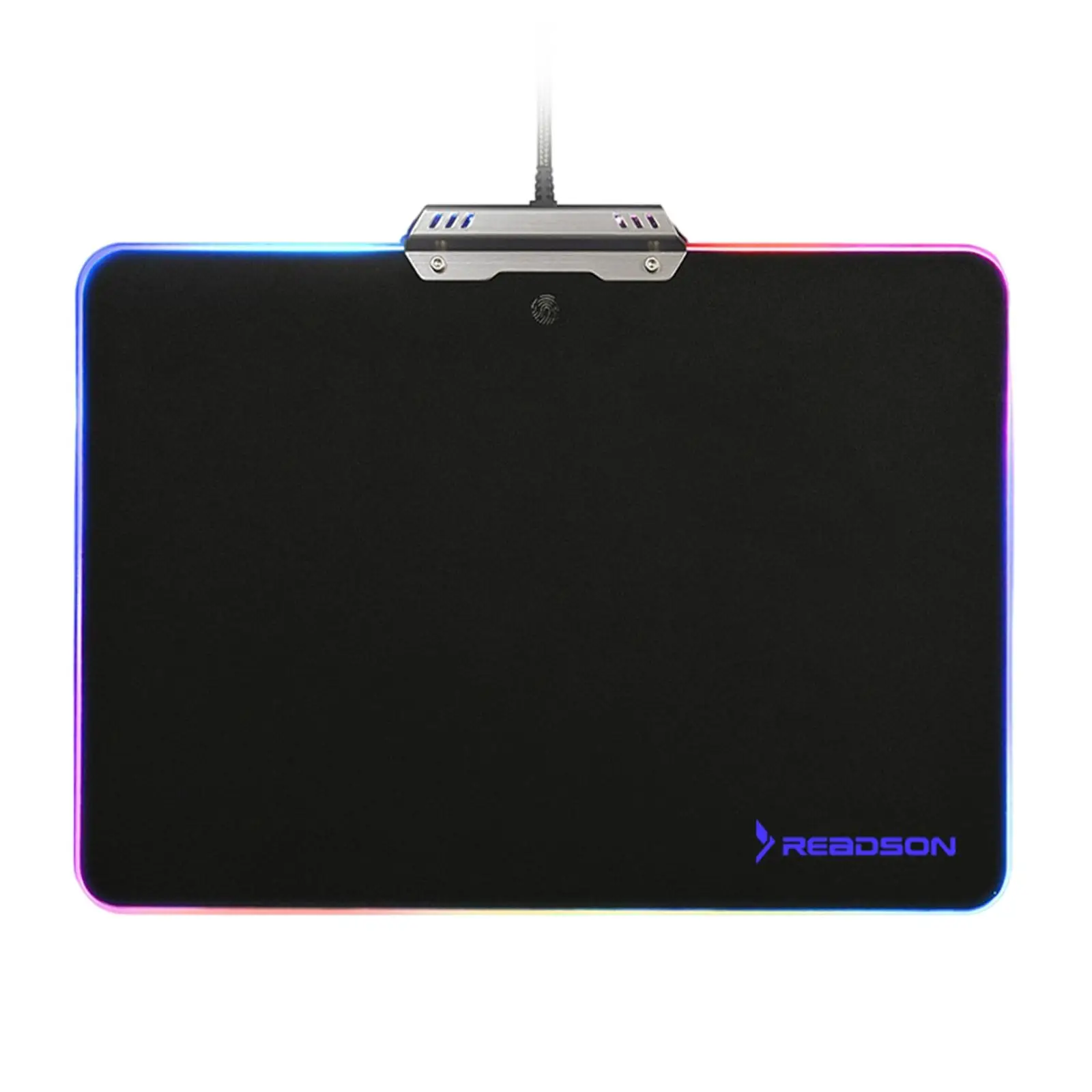 RGB LED Gaming Mouse Pad Large Metal Waterproof Nonslip Rubber Base USB Wired Touch Control for Gamer Desk