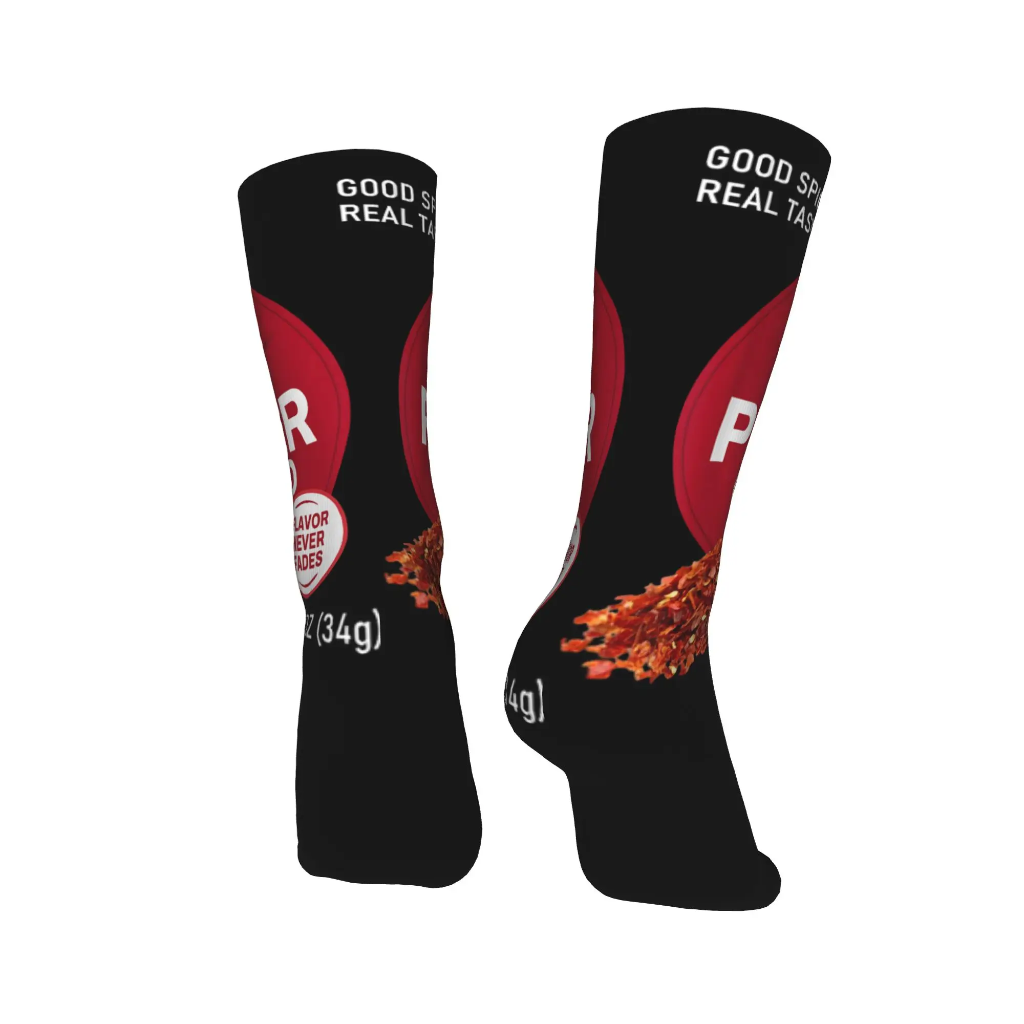 الفلفل الأحمر سحق التوابل مجموعة الأسرة مطابقة هالوين الجوارب جوارب مضحكة الخريف النساء الرجال الجوارب تنفس الجرافيك الجوارب