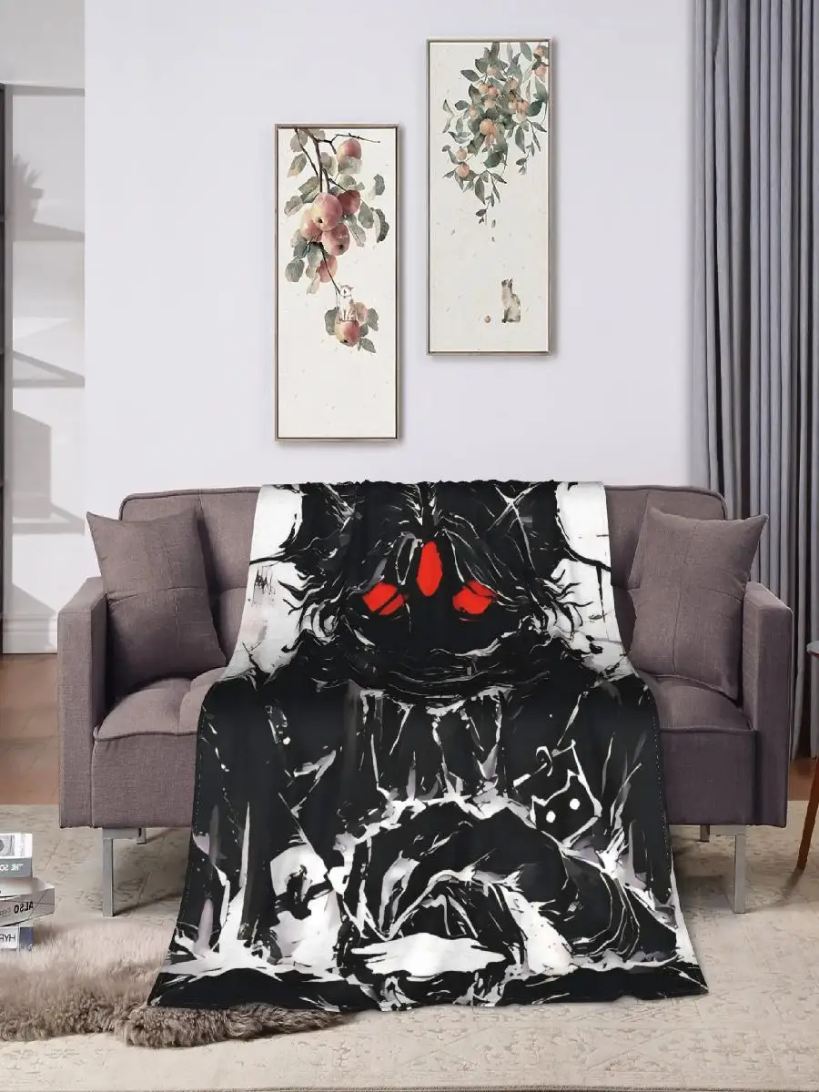 Super Soft Throw Blanket Flannel Bedspread for Bedroom Sofa Cozy Picnic Sebastian Solace Pressure Game