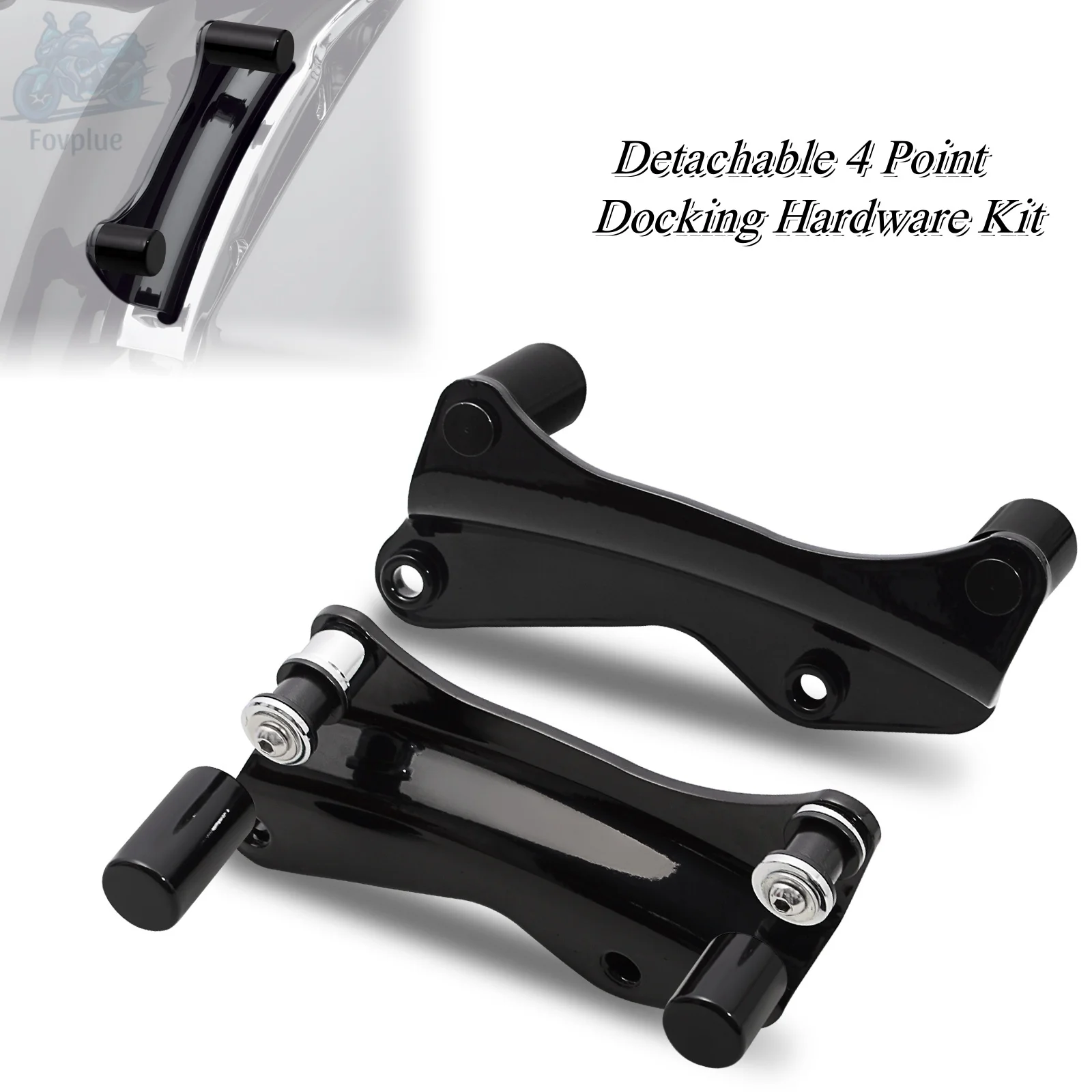 4 Point Docking Hardware Covers Kit for Harley Davidson Touring Street Glide Electra Glide Road Glide Road King 2014-2024 Moto