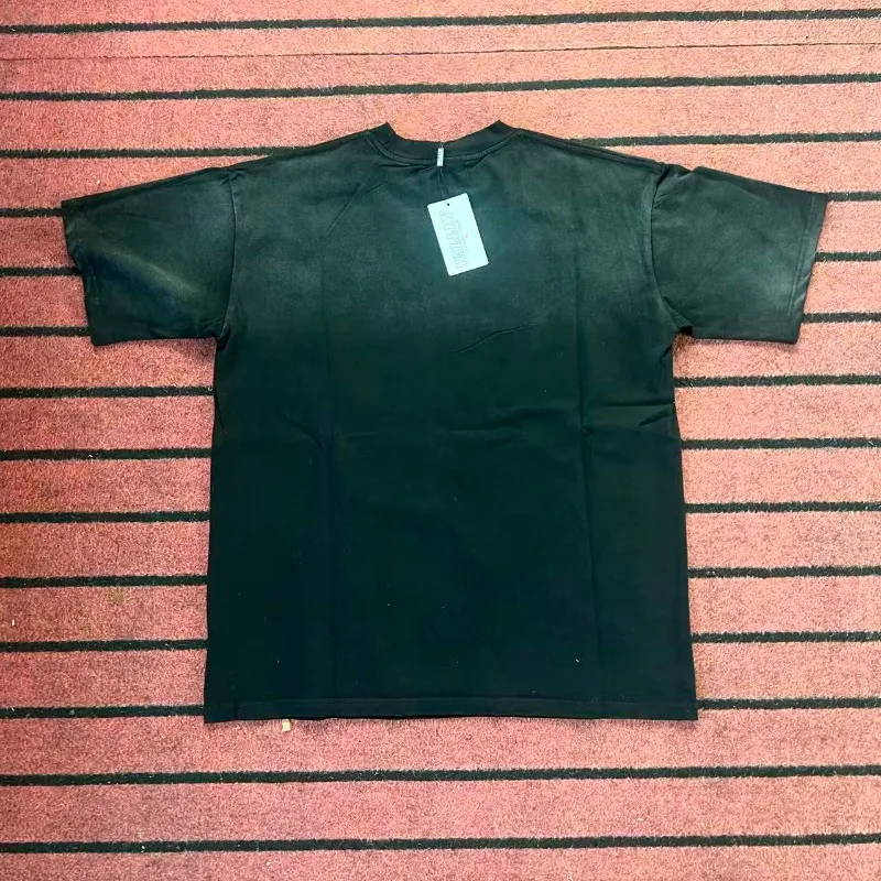 تي شيرت VALLEY Golden Bullet Print للرجال والنساء 1:1 أفضل جودة من القطن الخالص مقاس كبير تي شيرت علوي تي شيرت