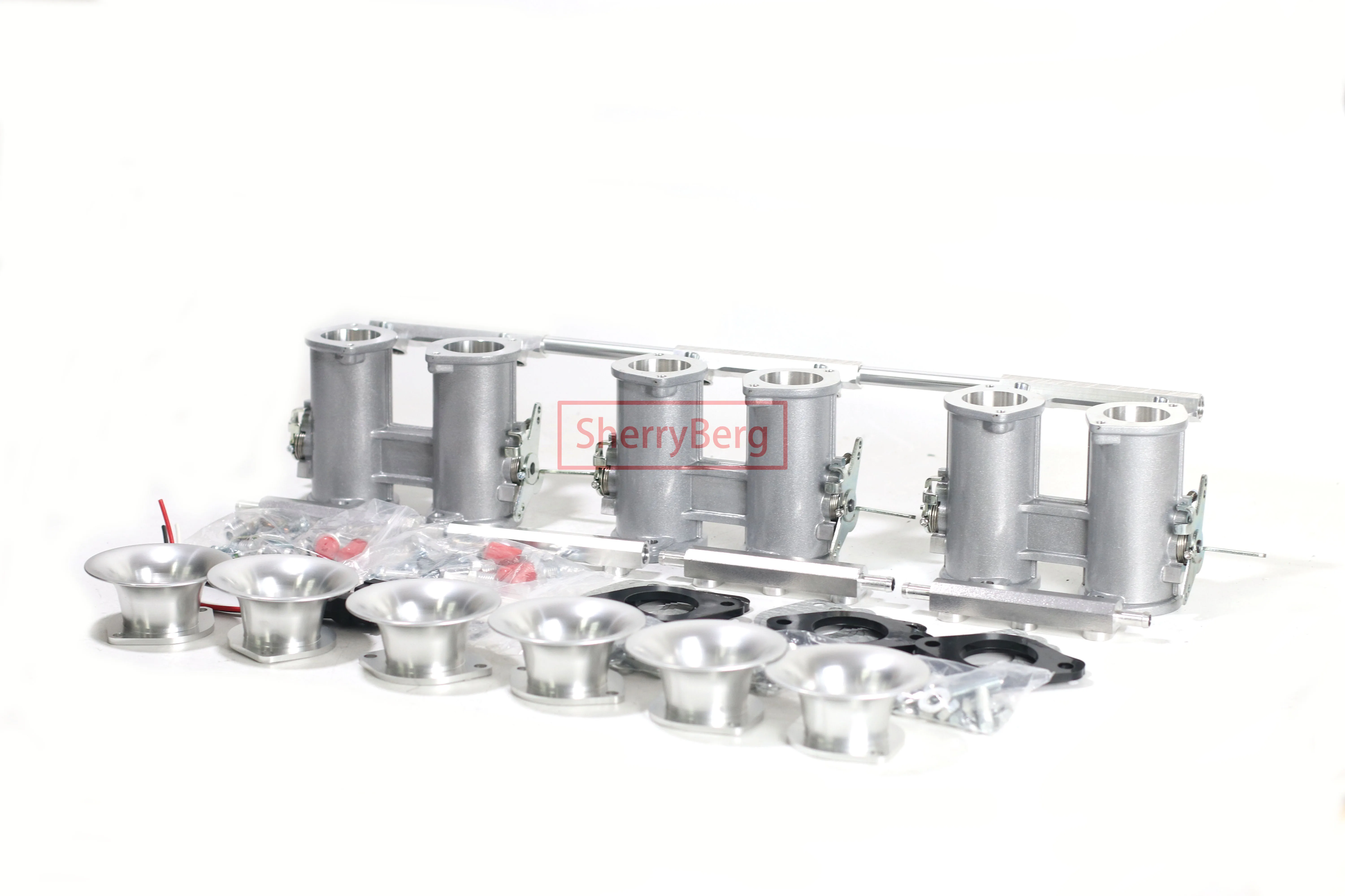 

SherryBerg 6 Cyl 45mm Bore 45DCOE Ele. Fuel Injection (EFI) Throttle Body (ITB's) kit Weber Jenvey EMPI for BMW 2.0/2.3/2.5 Set