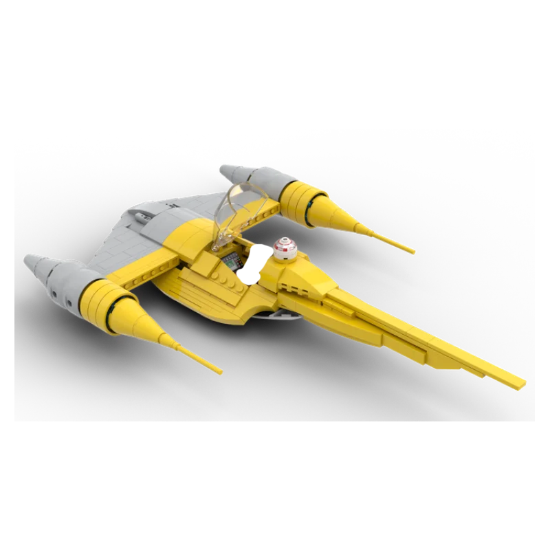 MOC Space Series Building Block Model Theed N-1 Naboo Starfighter High Tech Weapons Parts Set Originality DlY Kids Gift