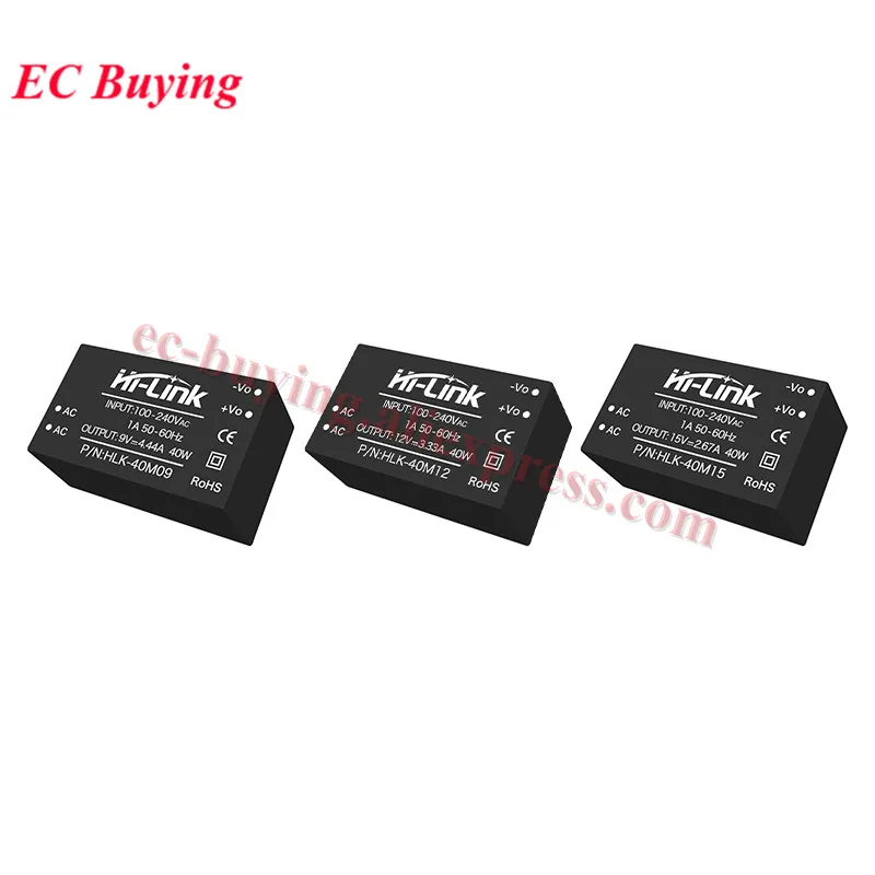 Hi-Link 40W AC-DC 220V to 9V 12V 15V 18V 24V Isolated Power Supply Module Regulated Output HLK-40M09 40M12 40M15 40M18 40M24