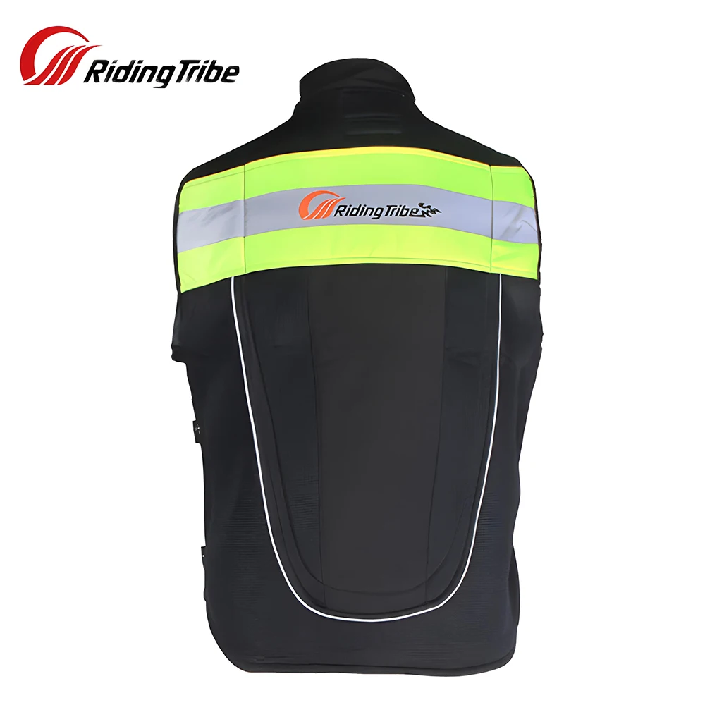 Men\'s Motorcycle Reflective Vest Motocross High Visibility Jackets Waistcoat Motorbike Racing Non-sleeve Touring Clothes