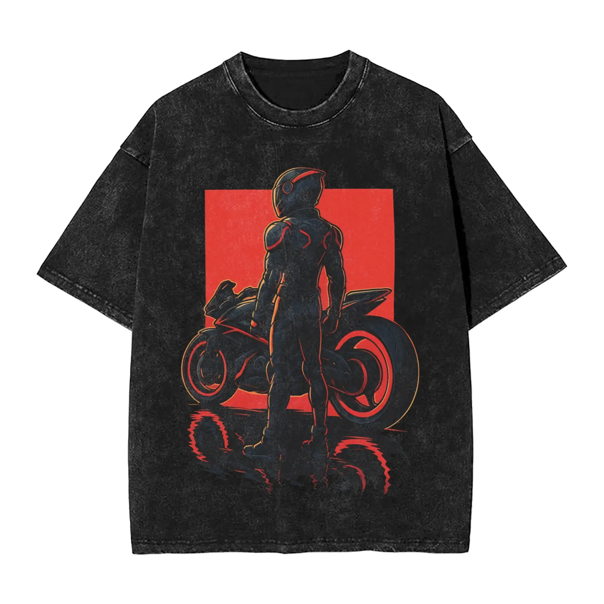 TRON ARES The War For Our World Begins Washed T Shirts for Men Women Streetwear Hip Hop T-Shirts Summer  Tee Shirt Cotton