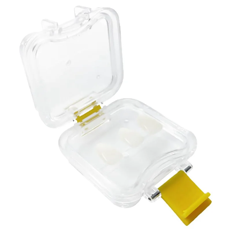

AC17- Pillow Crown Box, 5Pcs Transparent Membrane Film Showcase Tooth Boxes Crown And Bridge Box Durable Easy To Us