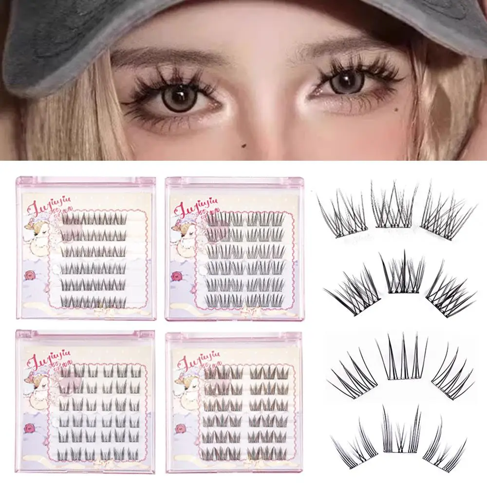 

Self-adhesive False Eyelashes Glue-Free Cluster Segmented Lash Extension Eyelash Grafting DIY Eyes Makeup Nature Long Lash