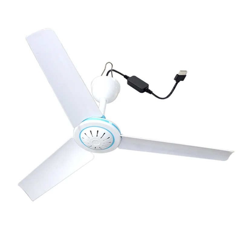 USB MINI ceiling FAN DC 5V small ceiling fan USB outdoor mini fan bed, mosquito net, student hostel home travel fan 50cm