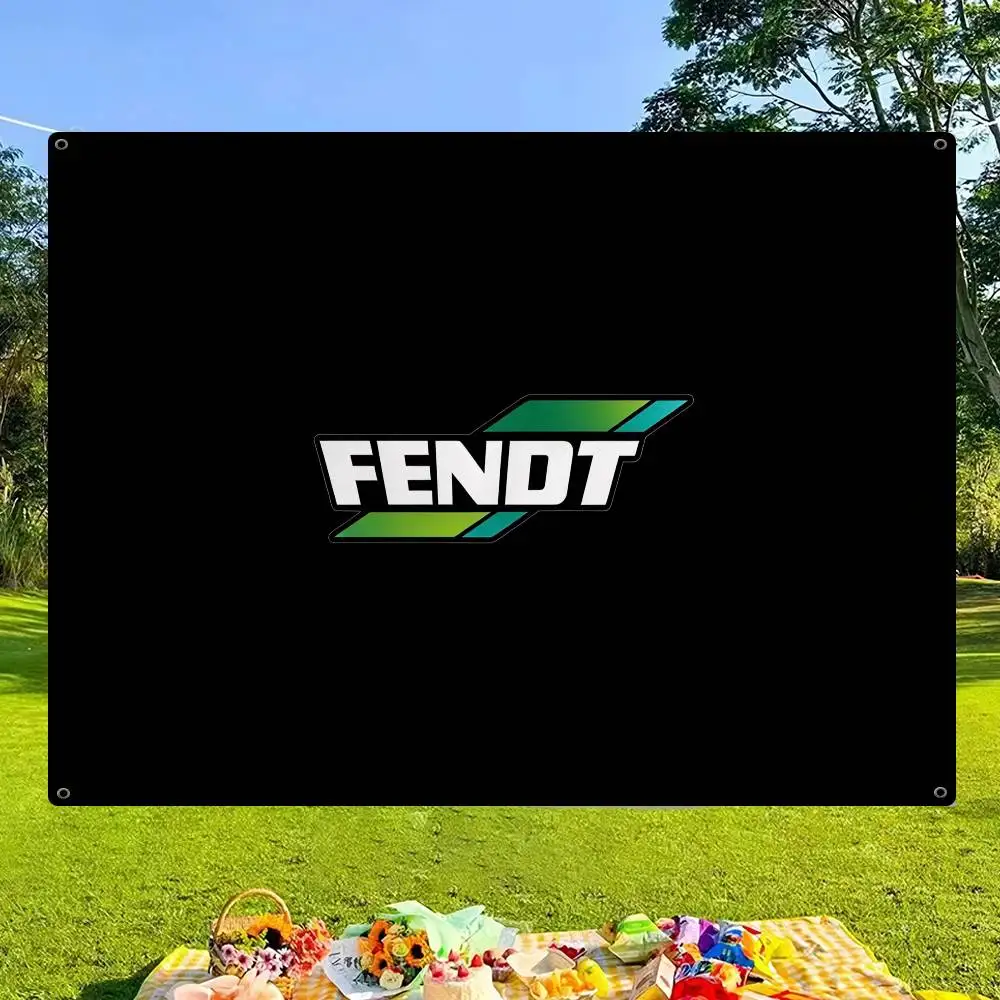 Farming Tractor Fendt DIY Flag For Family Group Photo Living Room Home Dorm Decor Wall Art Decor Banner