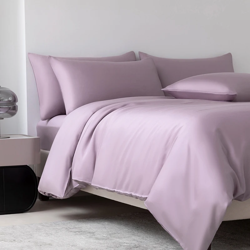 100% Mulberry Zijden Beddengoedset Effen Kleur Natuurlijke Zijden Dekbedovertrekset Twin King Queen Size Bed 3-delig/4-delig/5-delig Lakensset