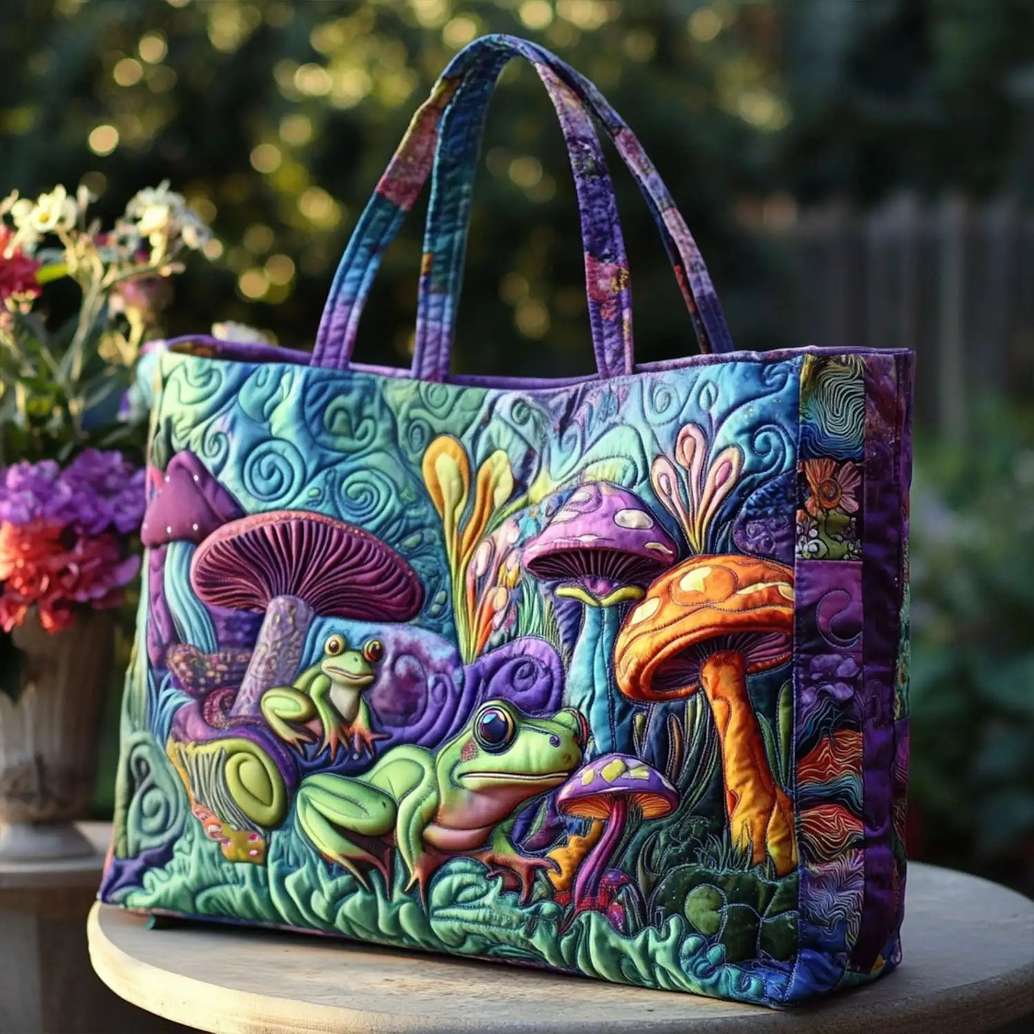3D Printed Quilted Tote Bag Shopping Bags Gifts Shoulder Bag elegant Handbag Sport Bag Travel Beach Hiking Camping