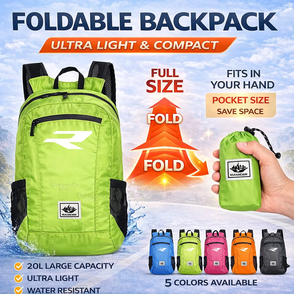 

20L Foldable Motorcycle Backpack For BMW R1250R R1200R R1150R R1100R R850R F900R F800R Portable Ultralight Outdoor Hiking