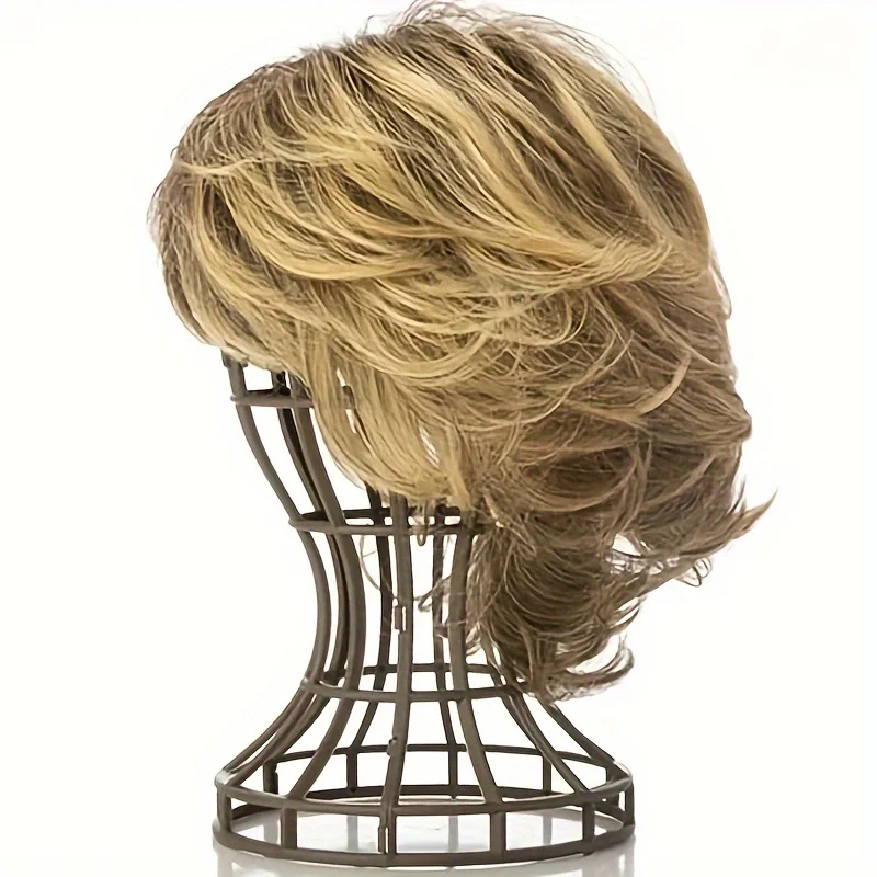 

1pc Foldable Wig Stand Adjustable Grey Plastic Cap Holder Lantern Shaped Multi Functional Foldable Wig Display Stand