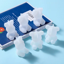 3D Stereo Bear Silicone Mold DIY Animal Rabbit Shaped Epoxy Resin Mold Handmade Supplies For Jewelry making