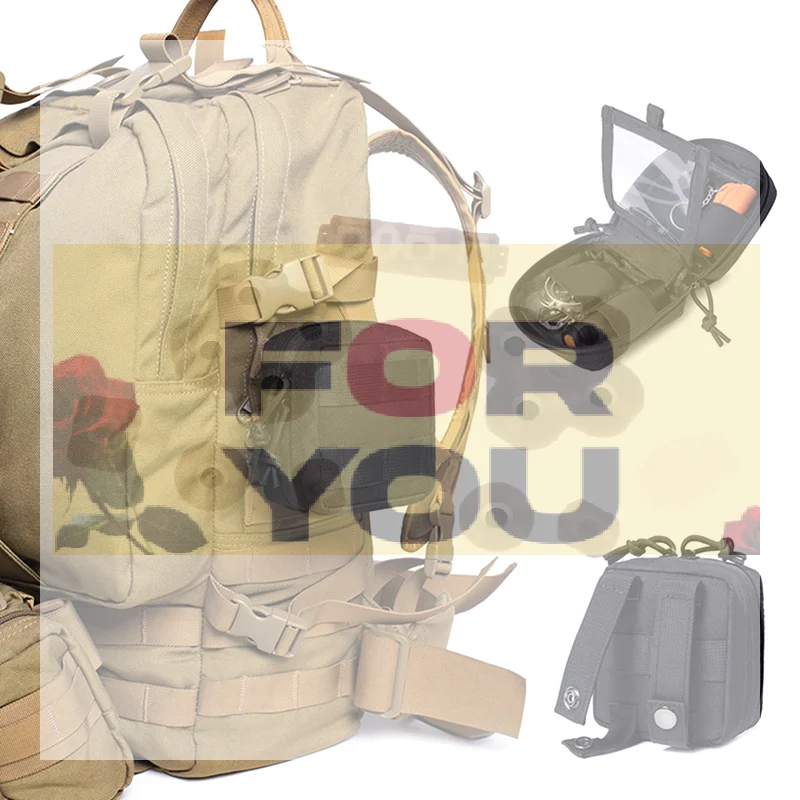 【OD】Small Tactical Pouch Micro Utility MOLLE Pouch Removable Clear ID Pocket Mini Knife Compass Flashlight Card Storage Bag Belt
