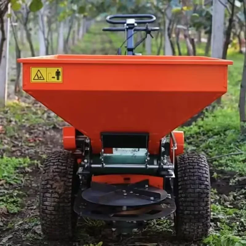 Orchard Spreader Self-Propelled Compost Spreader Double Disc Lawn Spreader Wide-Area Rotary