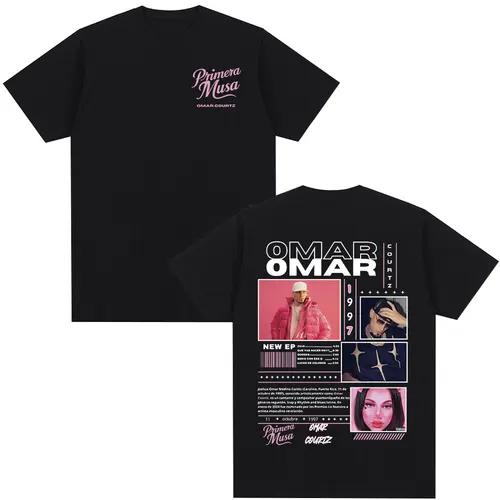Omar Courtz Primera Musa álbum Tour Merch camiseta hombres mujeres ropa Hip Hop moda camiseta Casual algodón camisetas de manga corta