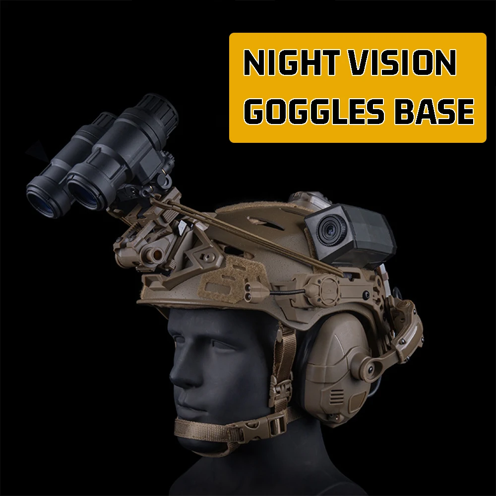 Tactical Helmet NVG Mount Shroud for Team Wendy Helmet Modular Bungee Shroud Sports Camera Bracket Base for Dummy NVG Camera