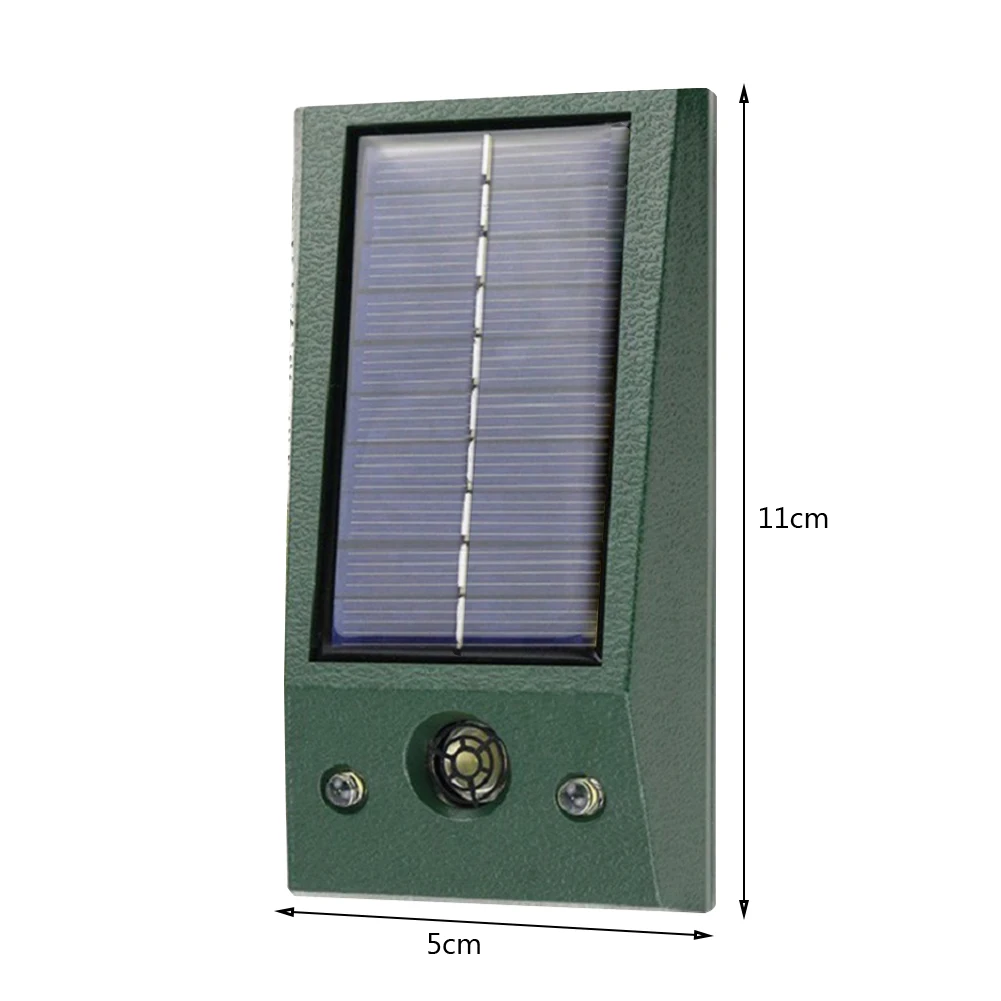 Solar Ultrasonic Garden Repellers Multifunctional Ultrasonic Bird Scarers IP66 Waterproof for Deterrent Rat Dog Fox Pest