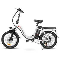 Samebike Folding Electric Bicycle Lithium Battery Outdoor Fat Ebike for Adults 350W 36V 12Ah Adult Mountain Bike CY20