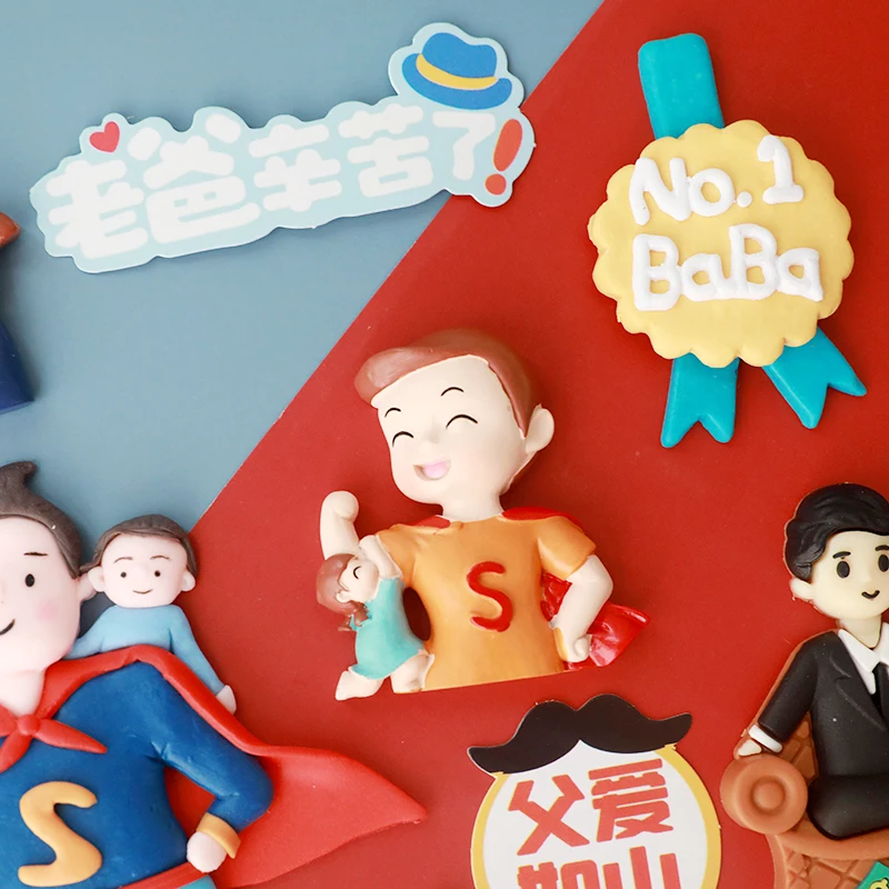 Collectio Super Dad Cake Topper Love Dad Father Birthday Cake Topper for Father\'s day Daddy Birthday Party Cake Decorations Gift