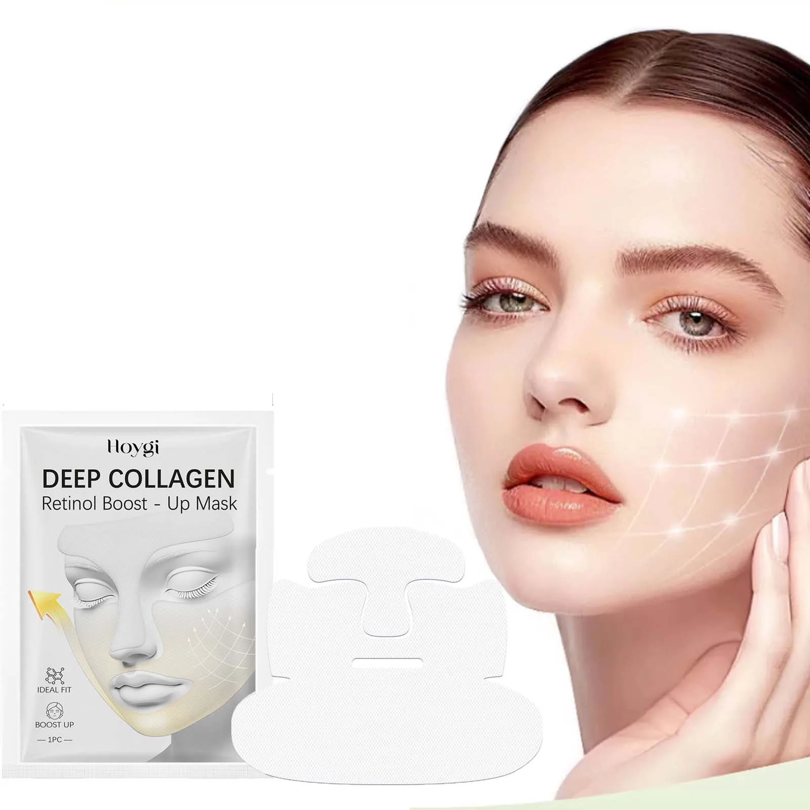 

1/5/10Pcs Portable Deep Collagen Mask Moisturizing Firming Nourish Pore Shrinking Smooth Brightening Skin Retinol Boost-Up Mask